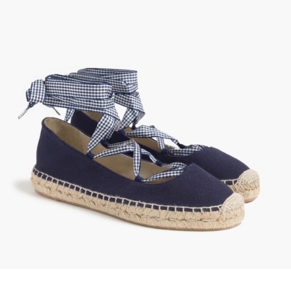 gingham espadrilles